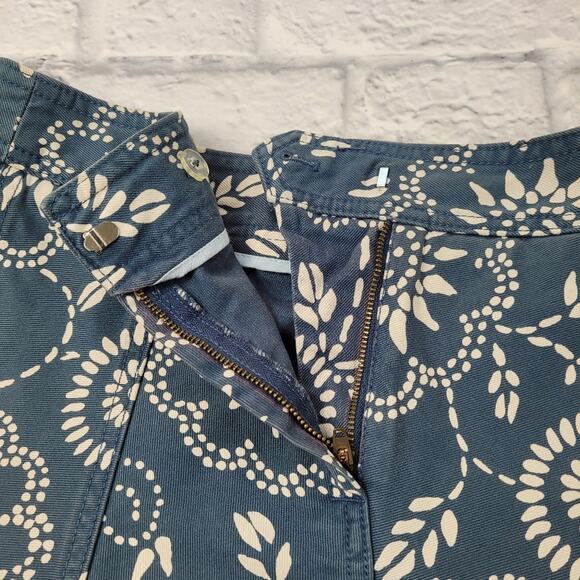 Gap Jeans Dusty Blue Floral Skirt size 0 - Picture 8 of 8